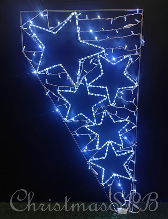 Световая новогодняя консоль «Звездное небо» на столб освещения 