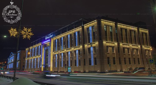 Оформления фасада световым занавесом (ПАО «Транснефть»)