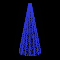 Световая конусная елка «Классик со звездой» (3,7м) синий