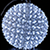 Светодиодная фигура «Шар с цветами сакуры» (20см, 150LED) белый
