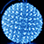 Светодиодная фигура «Шар с цветами сакуры» (30см, 300LED) синий