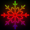 Фигура из дюралайта «Снежинка» (75х75см, IP65, уличная) RGB