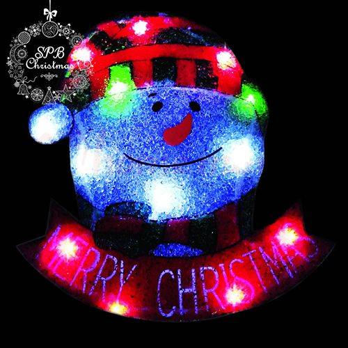 Панно светодиодное «Снеговик MERRY CHRISTMAS» (40х35см,15LED,EVA)