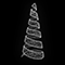 Световая конусная елка «Спираль» (2м) белый