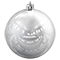 Елочный шар (1шт, d15см, глянцевый) серебряный