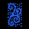 Светодиодная консоль ««Витраж»» (150х90см, статика, IP68, уличная) синий