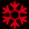 Фигура из дюралайта «Снежинка» (130х150см, IP65, уличная) красный
