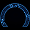 Световая композиция «Звездная арка» (Ш 4 x в 3,60 x Г 0,10м, IP65) синий