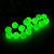 Уличная светодиодная гирлянда «Цветные шарики» (36LED, 4м, d18мм, черный провод) зеленый