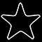 Световой подвес на деревья «Звезда 3D» (55х55см, 112LED, IP65) белый
