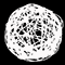 Световой подвес на деревья «Плетеный шар» (d30см, 144LED, 3D, IP65) белый